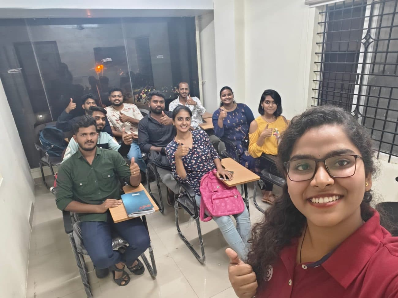 Cadspro cohort group selfie inside the centre